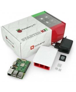 Raspberry Pi 3B WiFi + 32GB Micro SD + virallisten lisävarusteiden sarja