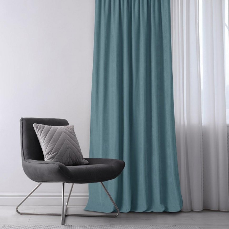 Aizkars MILANA krāsa mēlyns stils klasiskā sudraba sudraba metāla acs šenils 140x225 HOMEDE – 4