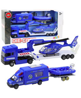 Lean Toys Police Rescue Vehicle Set