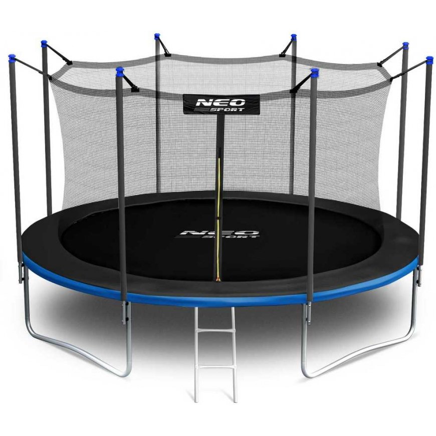 15-foot / 465 cm garden trampoline with safety net and Neo-Sport ladder – 3