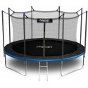 15-foot / 465 cm garden trampoline with safety net and Neo-Sport ladder