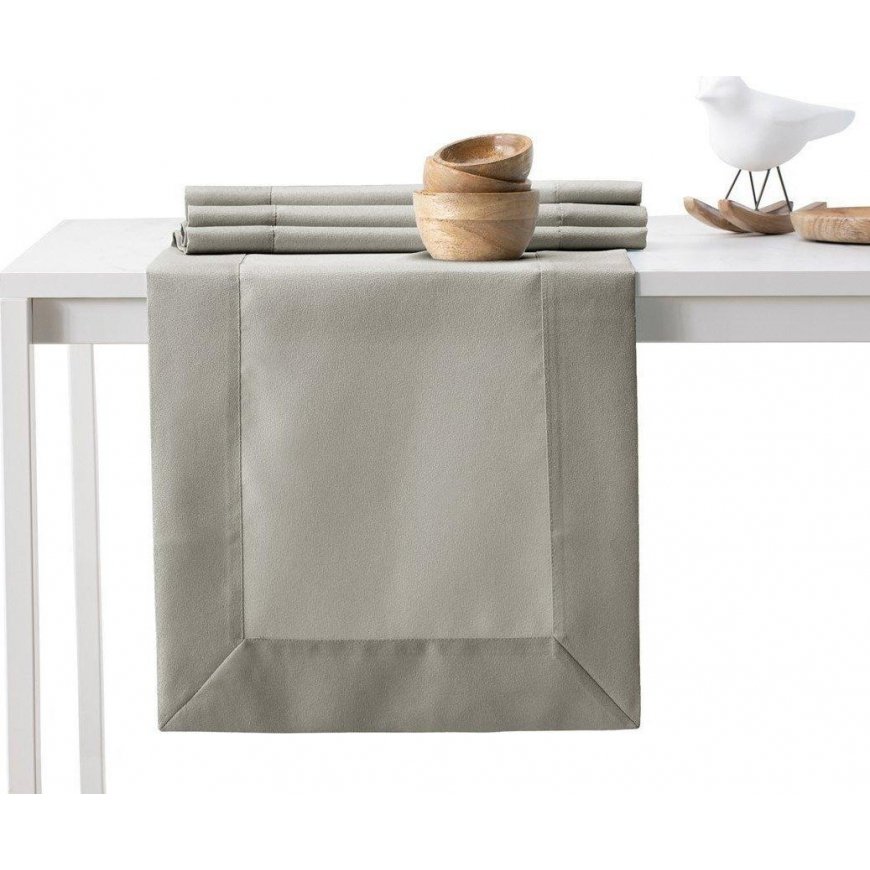 AmeliaHome TCLOTH/AH/EMPIRE/BRD/CAPPUCCINO/40X140