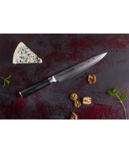 Samura DAMASCUS Universal Kitchen Slicing knife 230mm from AUS 10 Damascus steel 61 HRC (67 layers) – 7