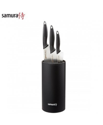 Samura Golf Nažu turētājs ar Nažu kompl. 3gab. Paring 98mm / Utility 158mm / Chef's 221mm no AUS 8 Japāņu tērauda 58 HRC