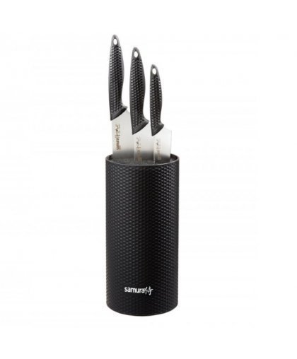 Samura Golf Nažu turētājs ar Nažu kompl. 3gab. Paring 98mm / Utility 158mm / Chef's 221mm no AUS 8 Japāņu tērauda 58 HRC – 2