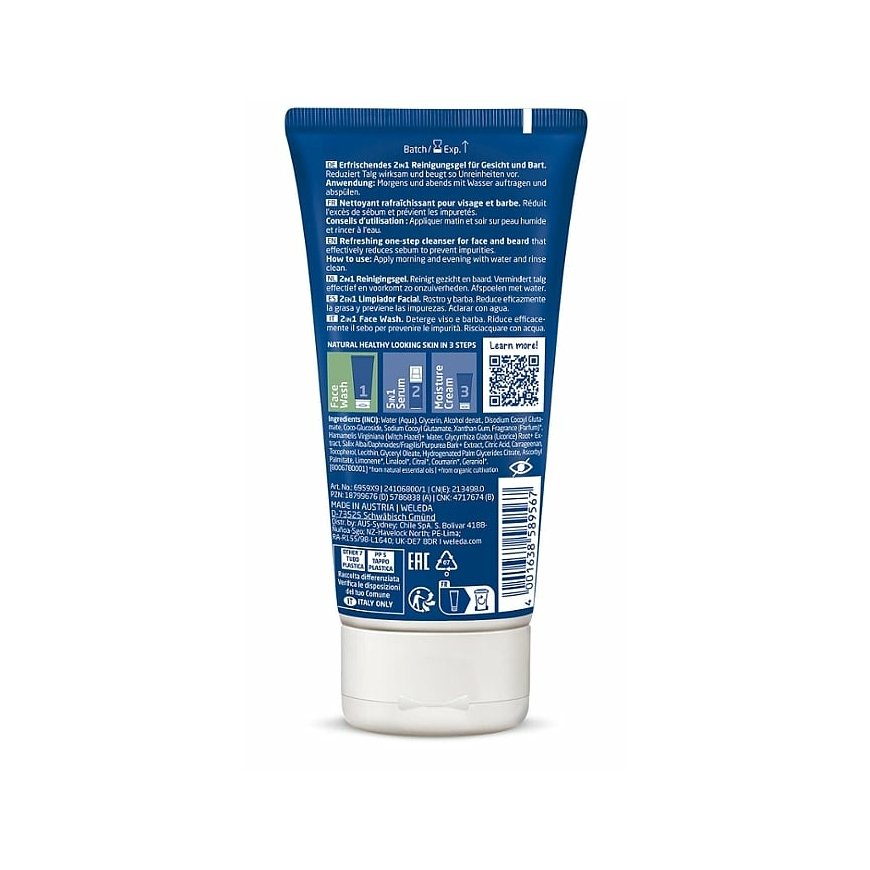 Weleda 6959X9 очищающее средство для лица Очищающий гель Люди 100 ml – 2