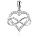 Beneto romantisks sudraba kulons ar cirkoniem Infinite love AGH542L Beneto romantisks sudraba kulons ar cirkoniem Infinite love AGH542L