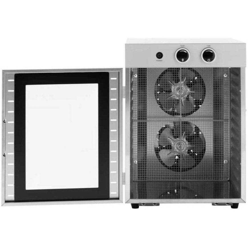 Royal Catering Toidu kuivatamine puuviljadele, seentele, ürtidele, 12 riiulit, 1000 W – 2