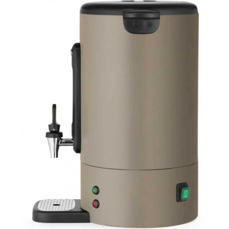 Hendi Kavos virimo aparatas su čiaupu, lašų surinkimo padėklu, 14 l, 1750 W - pilkšvai rudas – 4