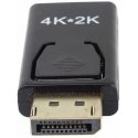 Kabelis PremiumCord PremiumCord adapteris DisplayPort - HDMI, 4K@30Hz Mees/Nais, kuldsetega ühendused Kabelis PremiumCord PremiumCord adapteris DisplayPort - HDMI, 4K@30Hz Mees/Nais, kuldsetega ühendused