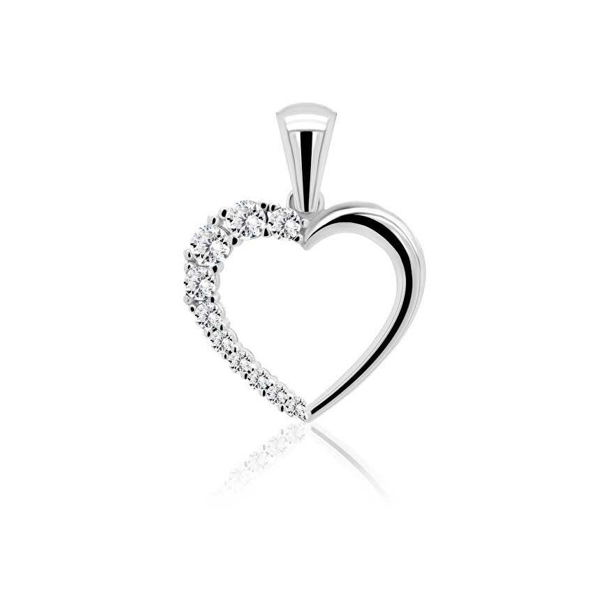Брилио Сильвер Романтический серебряный кулон с цирконами PT42W