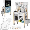 Woopie Wooden Double-Sided Children's Kitchen with Sounds, Lighting White Woopie Wooden Double-Sided Children's Kitchen with Sounds, Lighting White