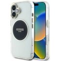 Originalus Dėklas GUESS IML Metal Colored Circle Classic Logo MagSafe skirtas Apple iPhone 16 juodos spalvos Originalus Dėklas GUESS IML Metal Colored Circle Classic Logo MagSafe skirtas Apple iPhone 16 juodos spalvos