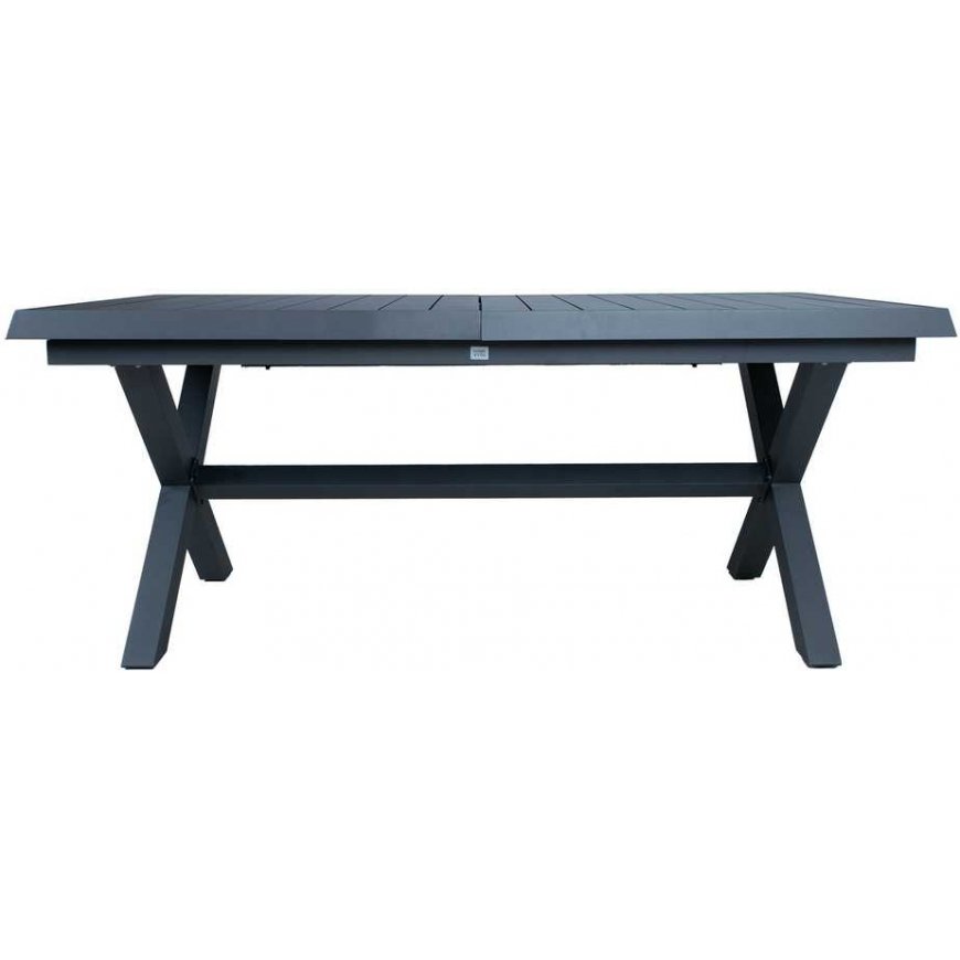 Dark Stalas COLUMBUS 183/243x100xH76, tummanharmaa – 2
