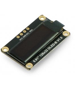 Vienspalvis OLED grafinis ekranas 0.91" 128 x 32 px I2C, DFRobot DFR0648