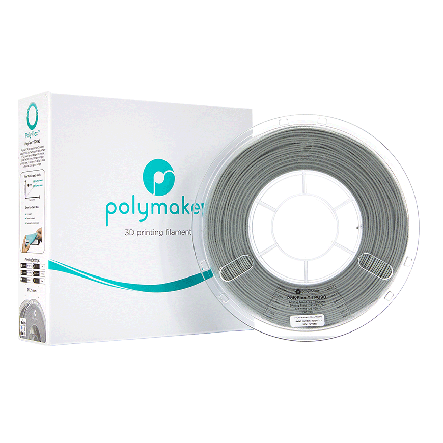 Polymaker PolyFlex TPU-90A - 0,75kg - 1,75mm - Musta – 3