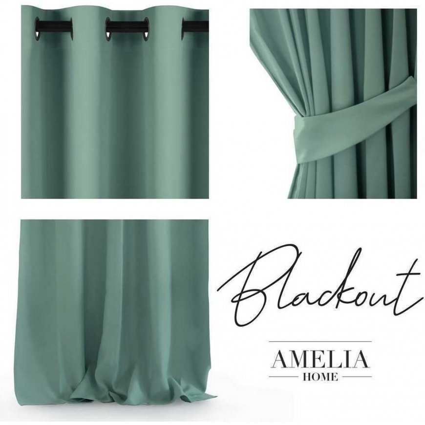 AmeliaHome Nakts aizkars ar gredzeniem AmeliaHome
