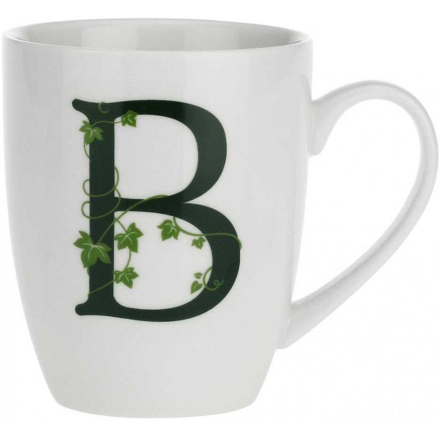 THE WHITE PORCELAIN ATUPERTU Mug with holder 380 ml, Pattern B