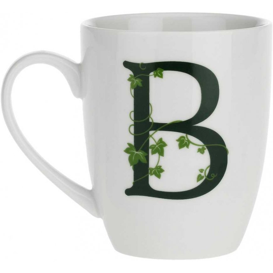 THE WHITE PORCELAIN ATUPERTU Mug with holder 380 ml, Pattern B – 2