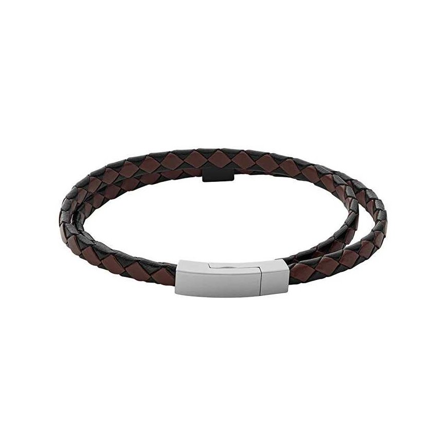Skagen dvigubas odinis vyrų apyrankė Hulsten SKJM0185998 – 2