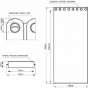 Night curtain with rings AmeliaHome VELVET 140X245 cm, 1 pc., color: white Night curtain with rings AmeliaHome VELVET 140X245 cm, 1 pc., color: white