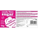 Gsg24 Cukurs cukura vati GSG1008756, zemeņu garšas, 1kg Gsg24 Cukurs cukura vati GSG1008756, zemeņu garšas, 1kg