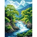 Beldizart Diamond painting with frame Waterfall 30x40 cm VA839 Beldizart Diamond painting with frame Waterfall 30x40 cm VA839