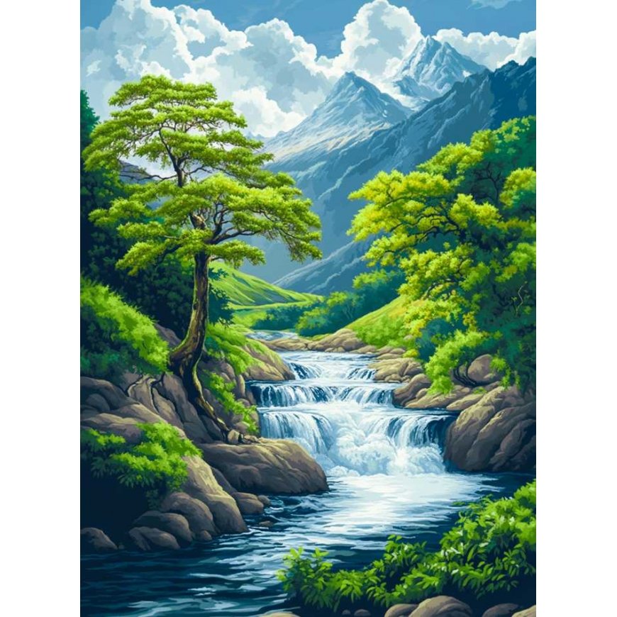 Beldizart Deimantų tapyba su porėmiu Krioklys 30x40 cm VA839 – 4