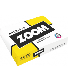 ZOOM kopijavimo popierius A4 80 g, baltas, 500 lapų