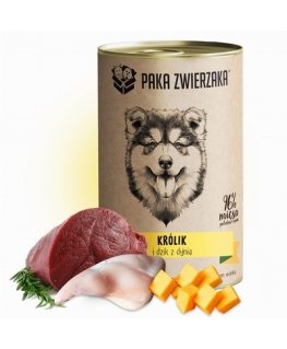 PAKA ZWIERZAKA Kanin ja villisika kurpitsalla - märkä koiranruoka - 400g