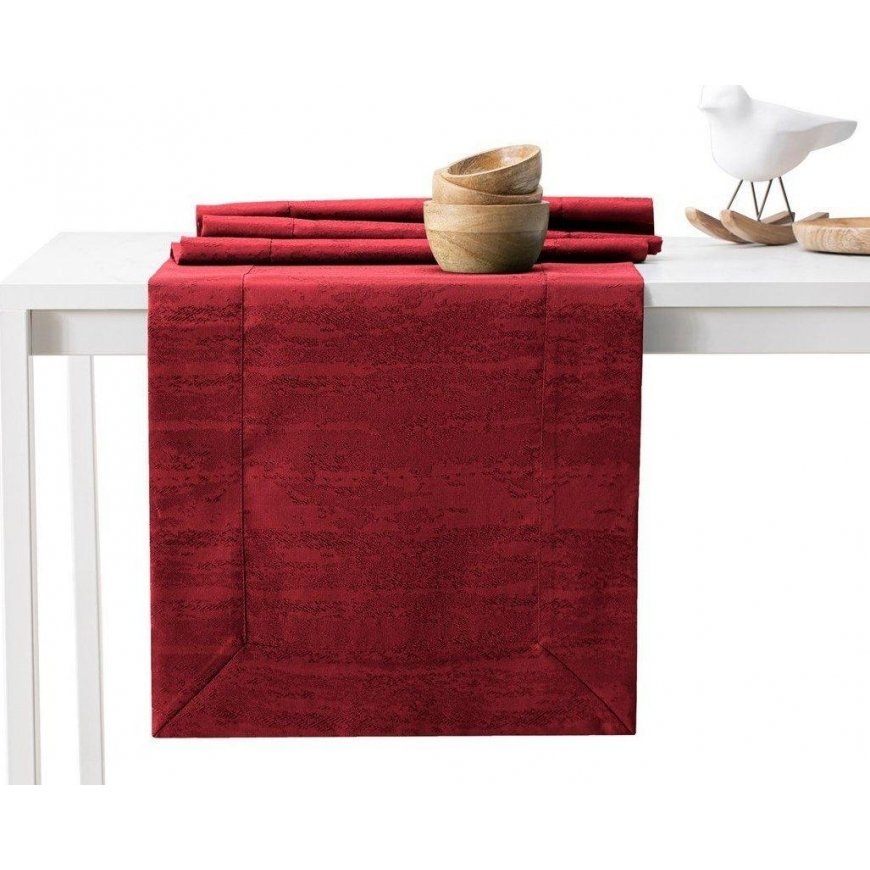 AmeliaHome TCLOTH/AH/VESTA/BRD/CLARET/40X120