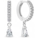 Brilio Silver Silver Ring Earrings with Cubic Zirconia EA1171W