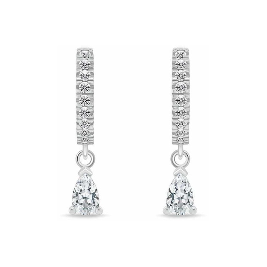 Brilio Silver Silver Ring Earrings with Cubic Zirconia EA1171W – 2