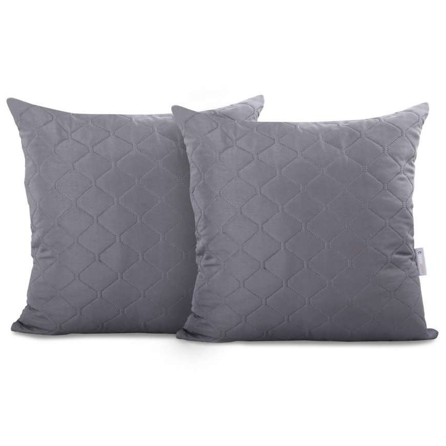 DecoKing Decorative Pillow Cover AXEL in Anthracite Color 40x40