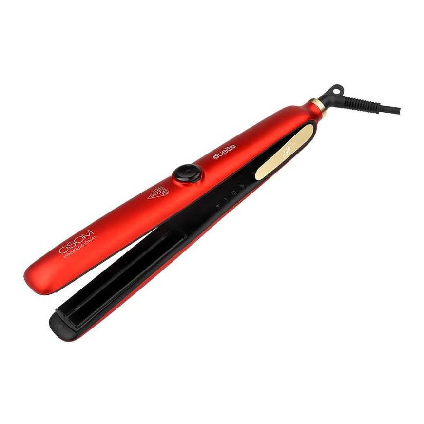 OSOM Professional Duetto Automatic Steam & Infrared Hair Straightener Red OSOMP089RED, with steam and infrared functions, red co – 3