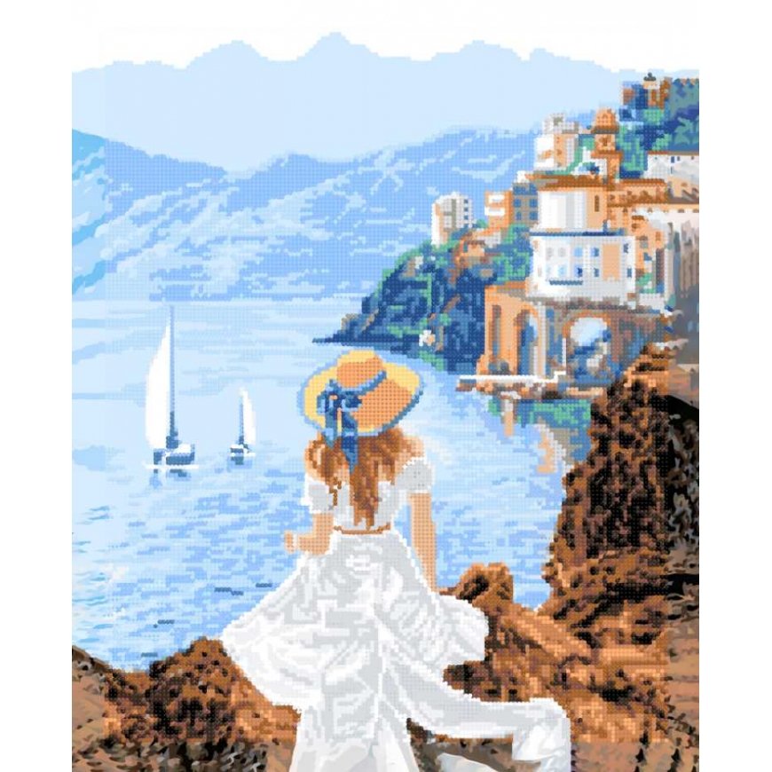 Beldizart Diamond painting with frame 40x50 cm Beautiful image DP400