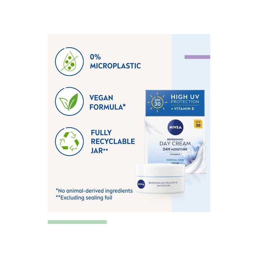 Nivea Essential Refreshing Day Kremi SPF 30 kosteuttava päivävoide, 50 ml – 5