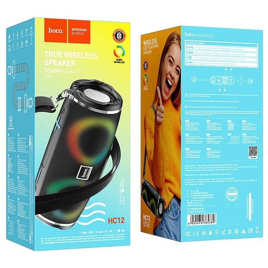 HOCO bluetooth / langaton kaiutin SPORTS HC12 musta