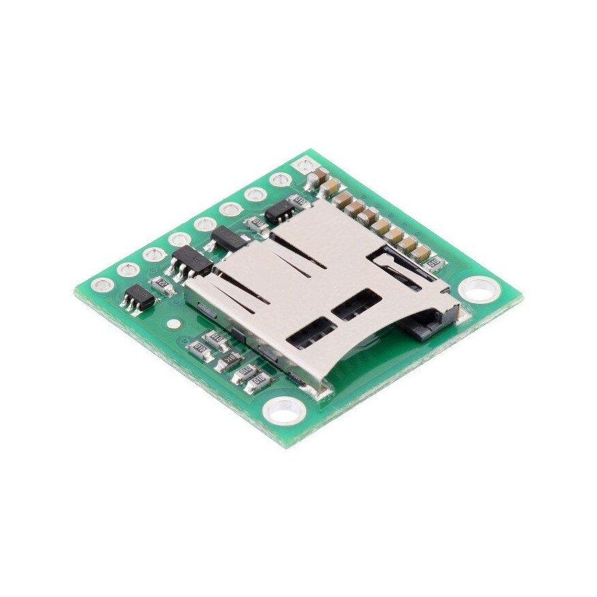 MicroSD card reader module with 5V voltage converter, Pololu 2587