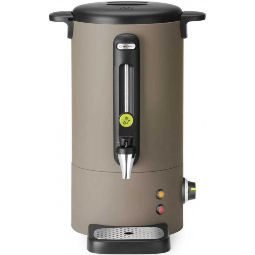 Hendi kuumveini veeboiler kraaniga ja tilgakogumisalusega, 9 l, 950 W - hallikaspruun – 2