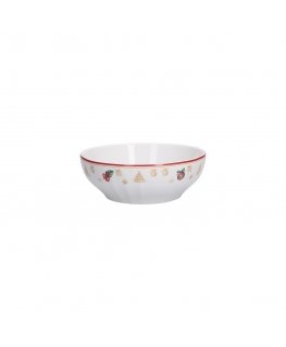 BALTA PORCELĀNA ZIEMASSVĒTKU IZDEVUMS Salotūbuls 16,5 cm