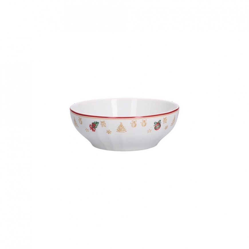 WHITE PORCELAIN CHRISTMAS EDITION Salad bowl 16.5 cm