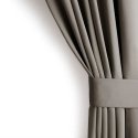 BLACKOUT curtain in sand color, classic, blackout tape, 140x245, AmeliaHome