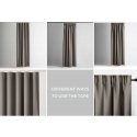 BLACKOUT curtain in sand color, classic, blackout tape, 140x245, AmeliaHome