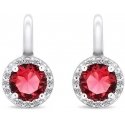 Brilio Silver Unique silver earrings with red zirconia EA431WR Brilio Silver Unique silver earrings with red zirconia EA431WR