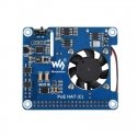Power over Ethernet HAT (C), PoE and 802.3af/at power extension for Raspberry Pi 3B+/4B, Waveshare 1944