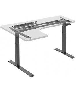 Neutral Campin table frame, electrically adjustable, cable holder, collision protection system, black, lifting capacity 125 kg, 