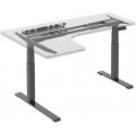 Neutral Campin table frame, electrically adjustable, cable holder, collision protection system, black, lifting capacity 125 kg, 