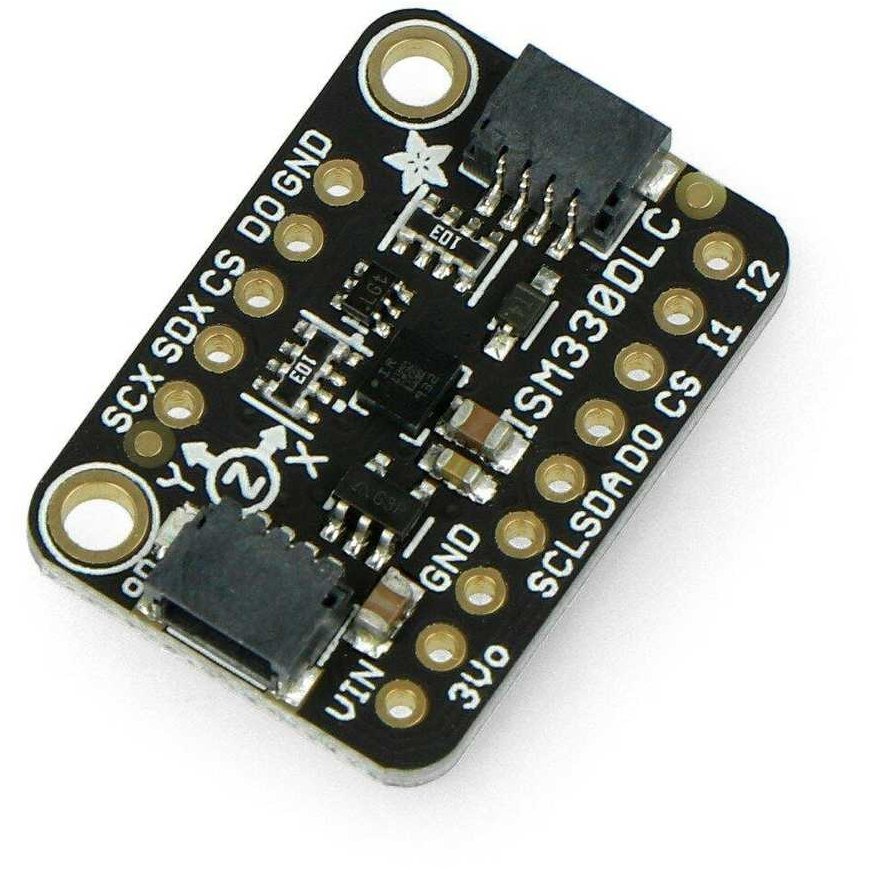 ISM330DHCX 6DoF IMU, 3-axis accelerometer and gyroscope, Adafruit 4502