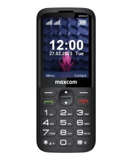 MaxCom MM445 4G mobilusis telefonas 7,11 cm (2.8") 110 g Juoda Bazinis telefonas
